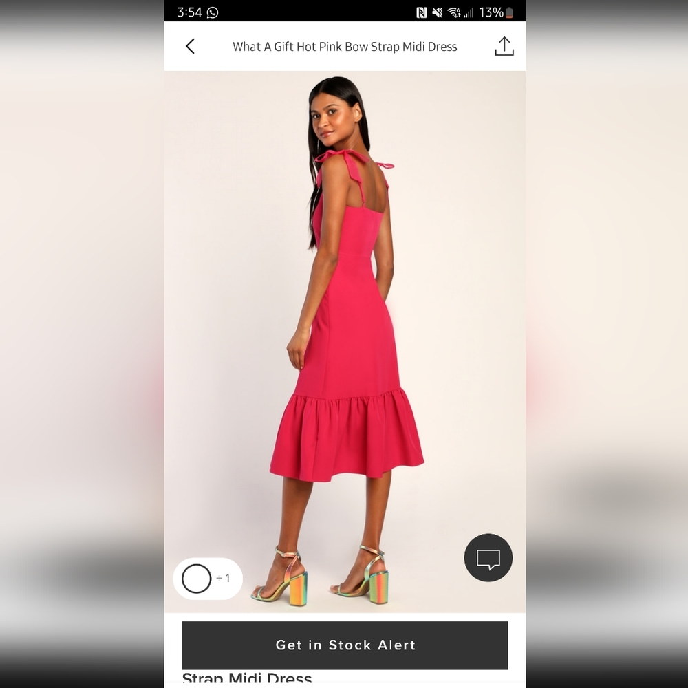 Hot pink dress